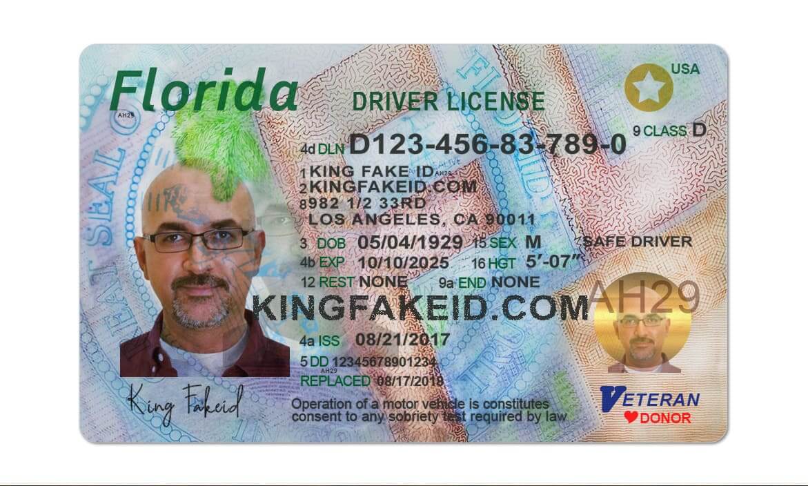 fake Florida drivers license maker