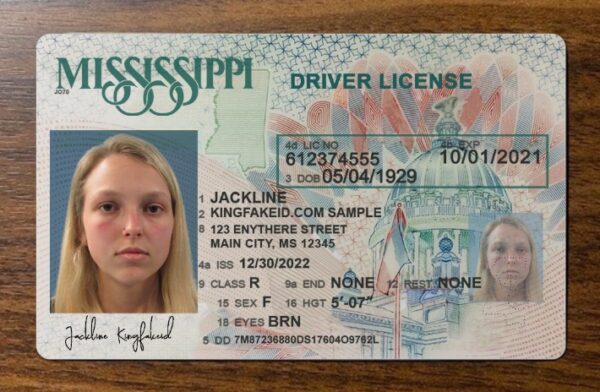 new Mississippi fake id