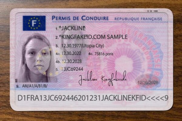 Make Fake French driving licence