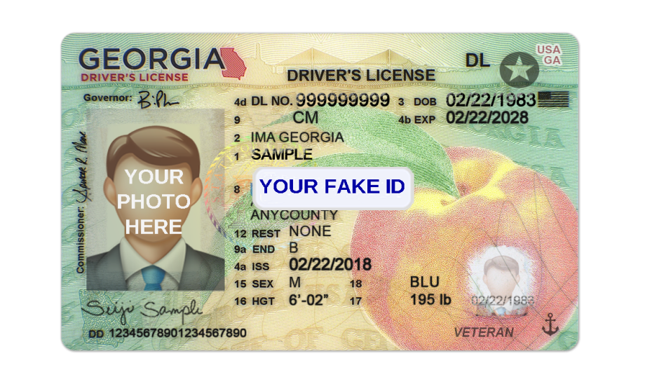 Georgia Fake ID Template